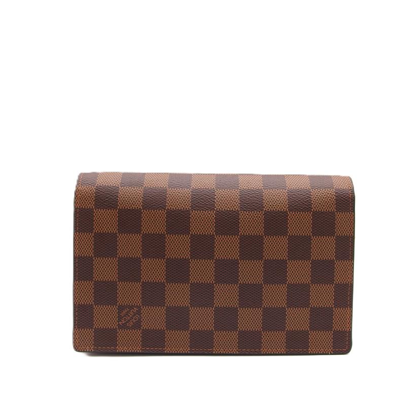 LOUIS VUITTON ルイ・ヴィトン/ポルトフォイユヴァヴァン／ダミエ・エベヌ/N60222//CA0***/Aランク/04