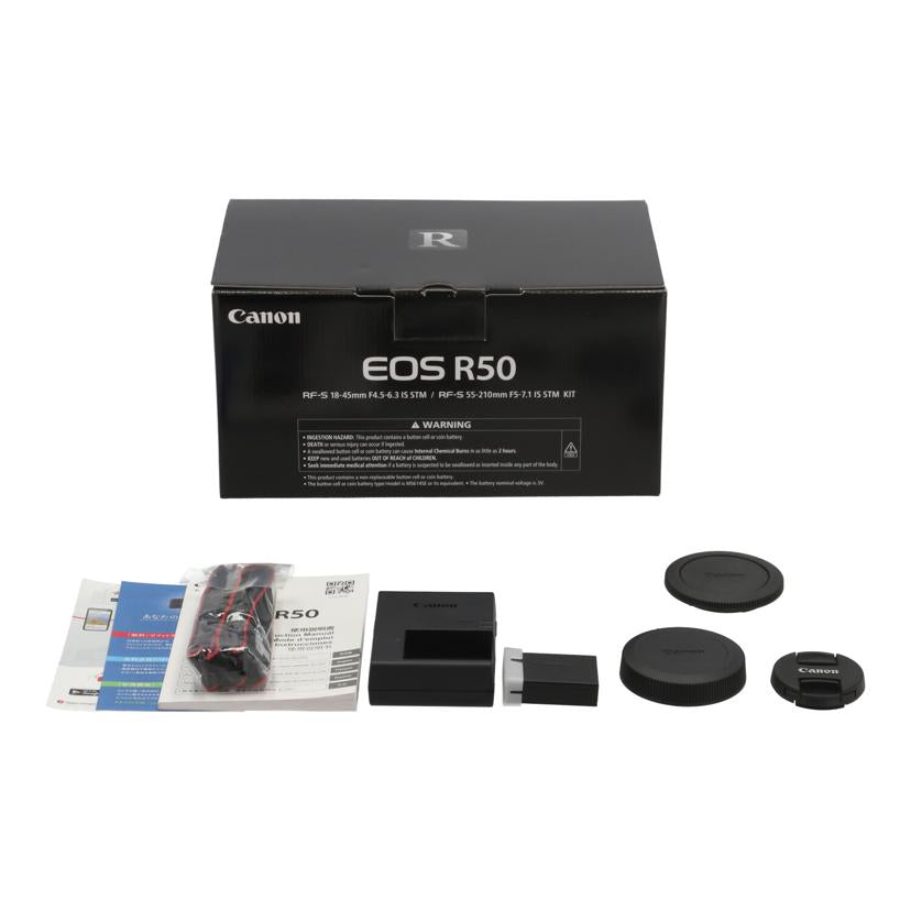 Canon キヤノン　/ミラーレス一眼　ダブルズームキット/EOS R50 ﾀﾞﾌﾞﾙｽﾞｰﾑｷｯﾄ//231030000003/Aランク/19