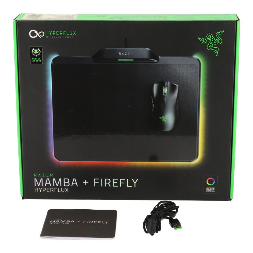 RAZER レイザー/ゲーミングマウス＋マウスパッド／MANBA　FIREFLY/RZ83-02480100-B3M1//PM1821H08300666/V00500666/Bランク/77