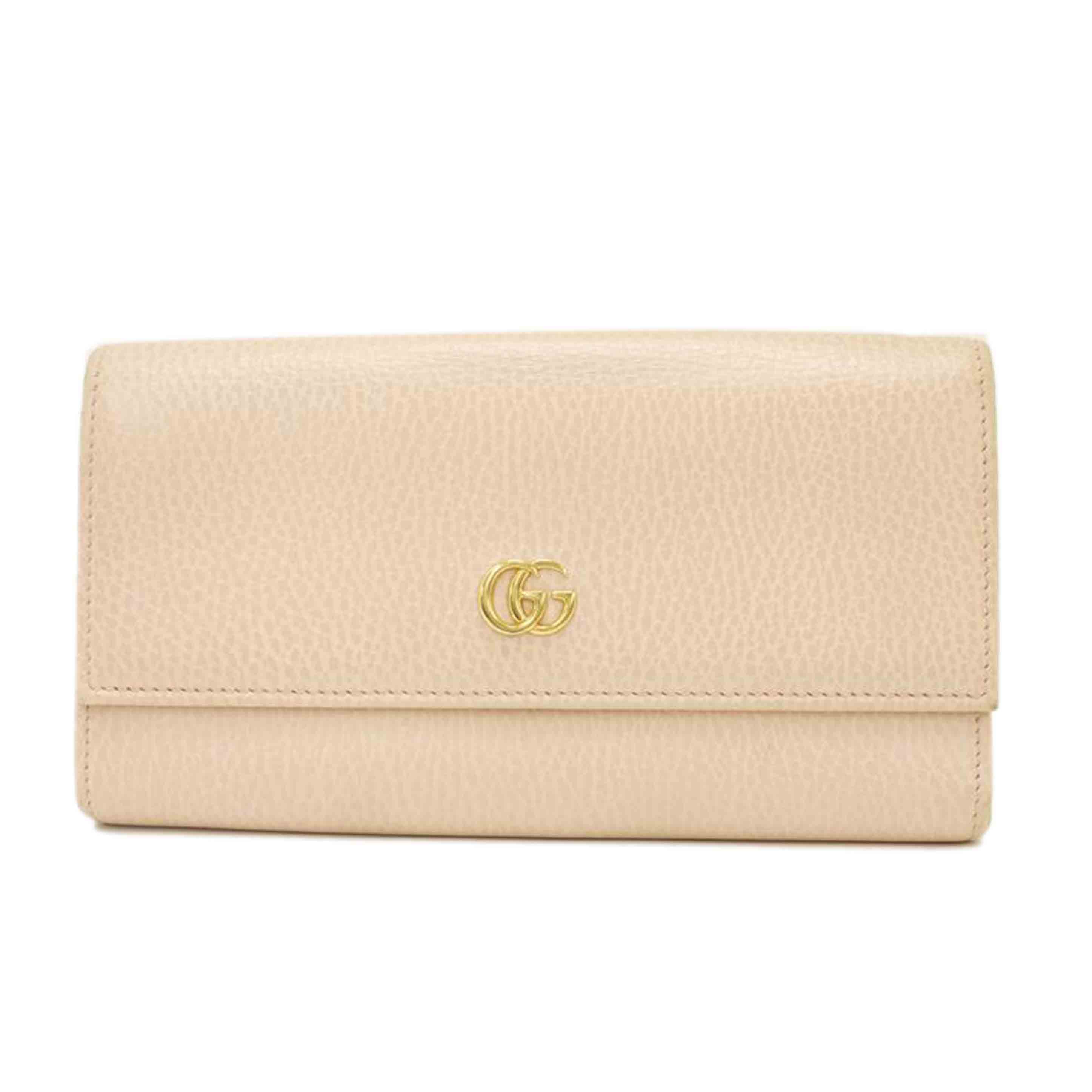 GUCCI グッチ/GGマーモント二つ折り長財布／ピンク/456116//496***/ABランク/69