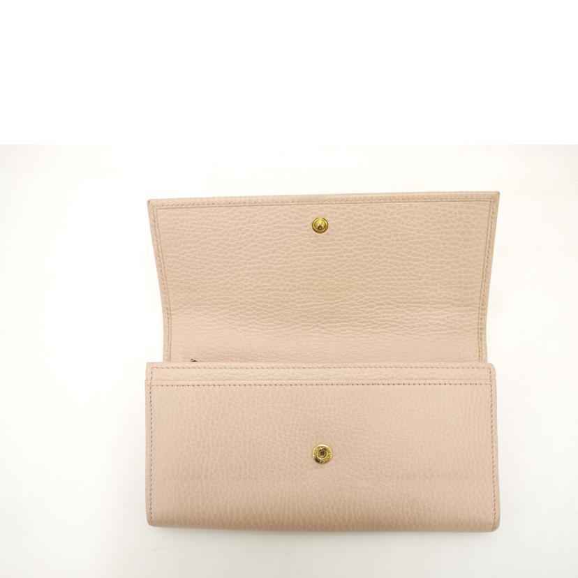 GUCCI グッチ/GGマーモント二つ折り長財布／ピンク/456116//496***/ABランク/69