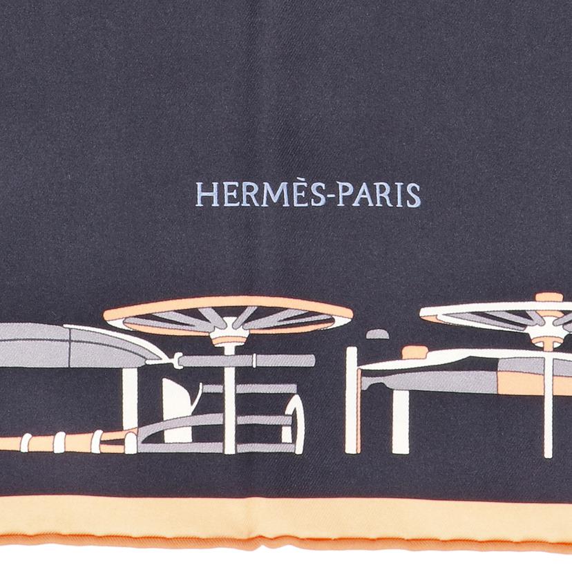 HERMES エルメス/カレ90コンプリケ－ションエケストル／シルクスカ－フ//SAランク/93