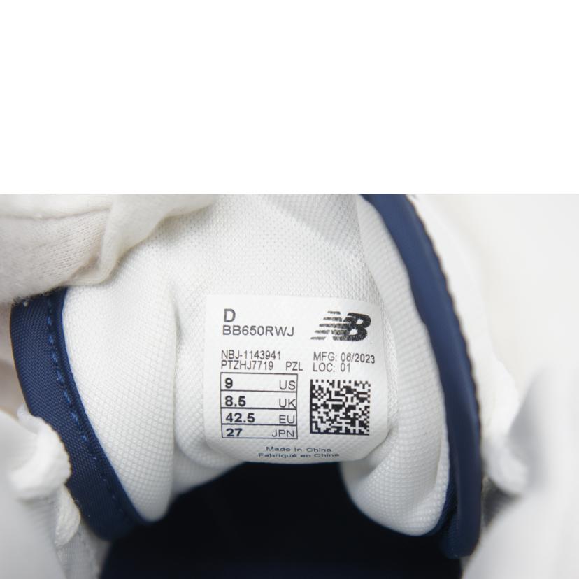 NB ニューバランス/BB650RWJ／ハイカットスニーカー/BB650RWJ//ｻｲｽﾞ:27cm/Aランク/75
