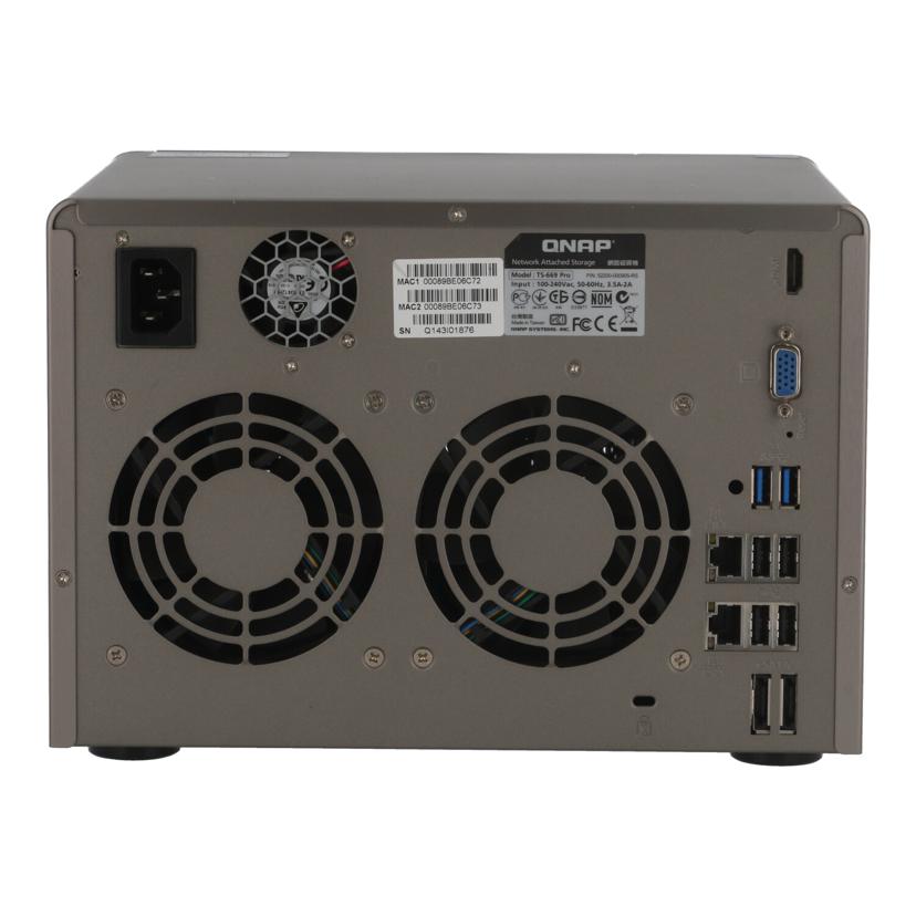 QNAP キューナップ　/ネットワークドライブ／NAS/TS-669 Pro Turbo NAS//Q143I01876/Bランク/82