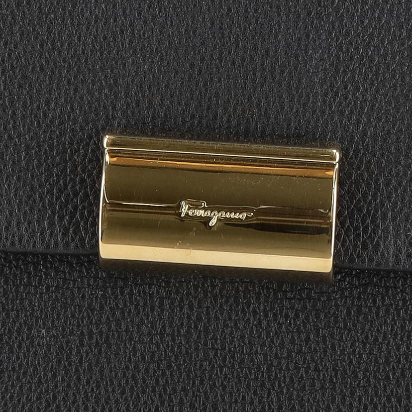 Ferragamo フェラガモ/フェラガモレザーワンショルダー／ブラック//21F***/Aランク/75