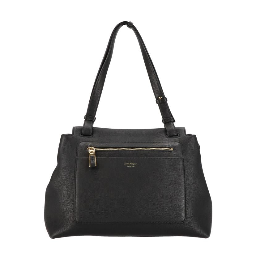 Ferragamo フェラガモ/フェラガモレザーワンショルダー／ブラック//21F***/Aランク/75