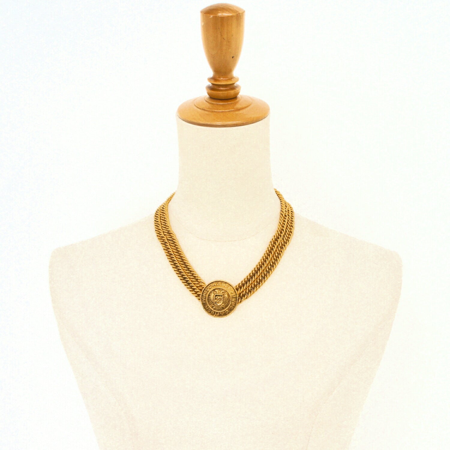 CHANEL シャネル/ココマークメダリオンネックレスGP／40cm//390*/ABランク/84