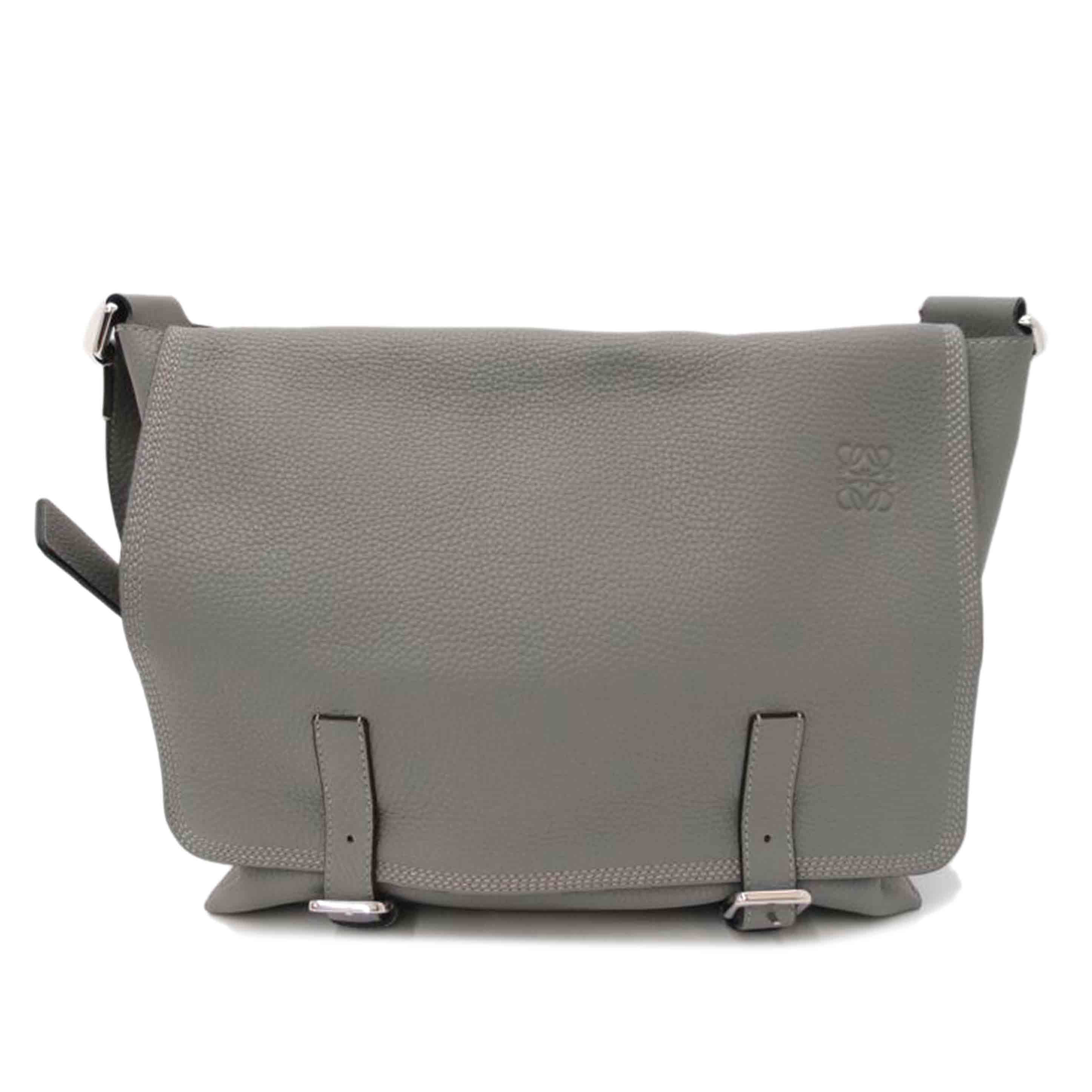 LOEWE ロエベ/ミニタリーメッセンジャーショルダー／グレー/316.41.N64//061***/Aランク/69