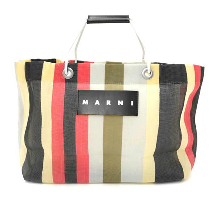 MARNI ﾏﾙﾆ/MARNI　ストライプメッシュバッグ//SAランク/69