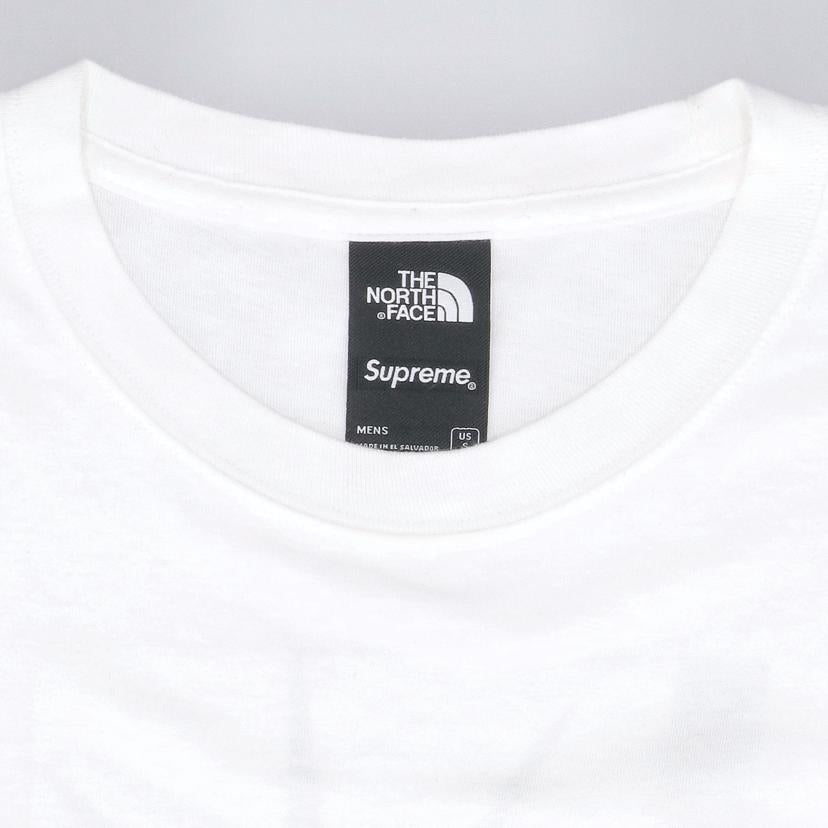 NORTH　FACE×Supreme ノースフェイス/シュプリーム/ノースフェイス・シュプリームコラボTシャツ／ホワイト/NT81905I//BFT639135/ABランク/18