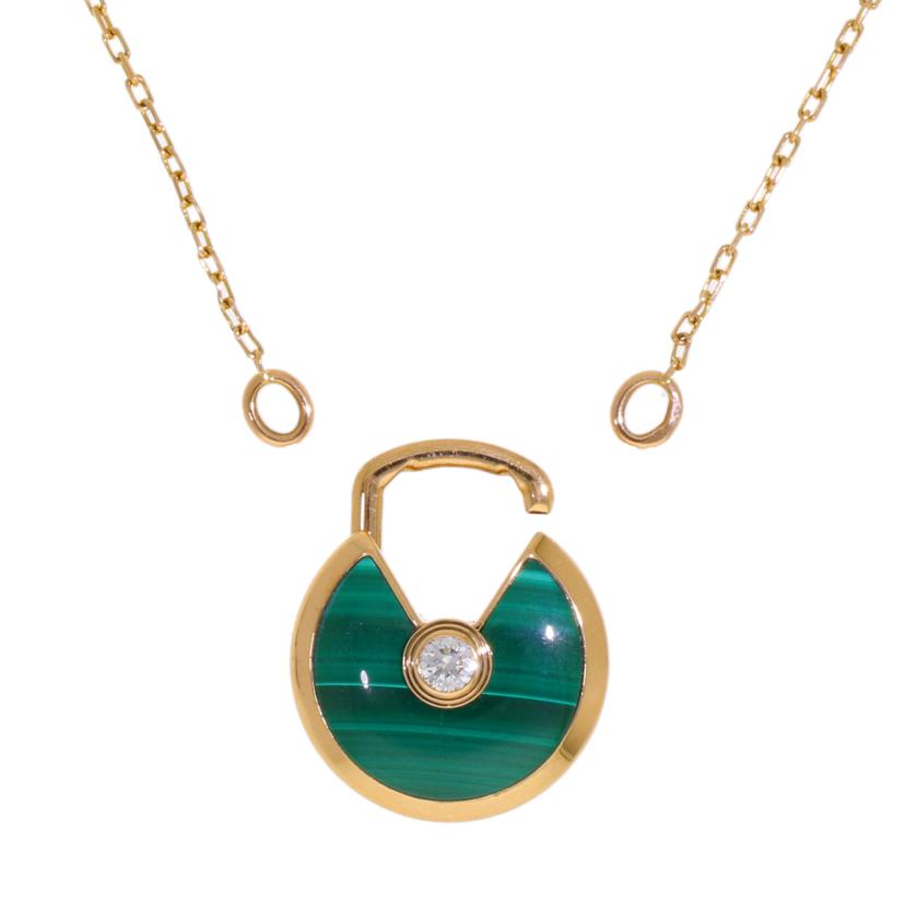 Cartier カルティエ/750アミュレットドゥカルティエネックレス／マラカイト　10．2g　//Aランク/92