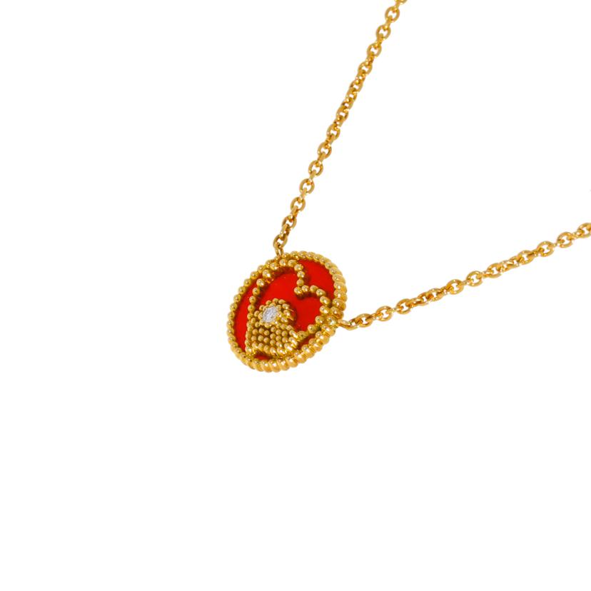 C.Dior クリスチャンディオール/AU750ローズデヴァンクールハートネックレス //Aランク/24