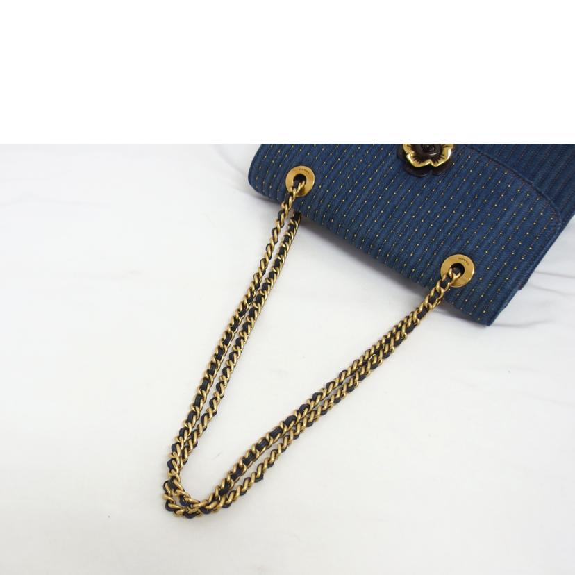 COACH コーチ/フラワーモチーフ／デニムショルダーバッグ/68222//L18**/Aランク/18