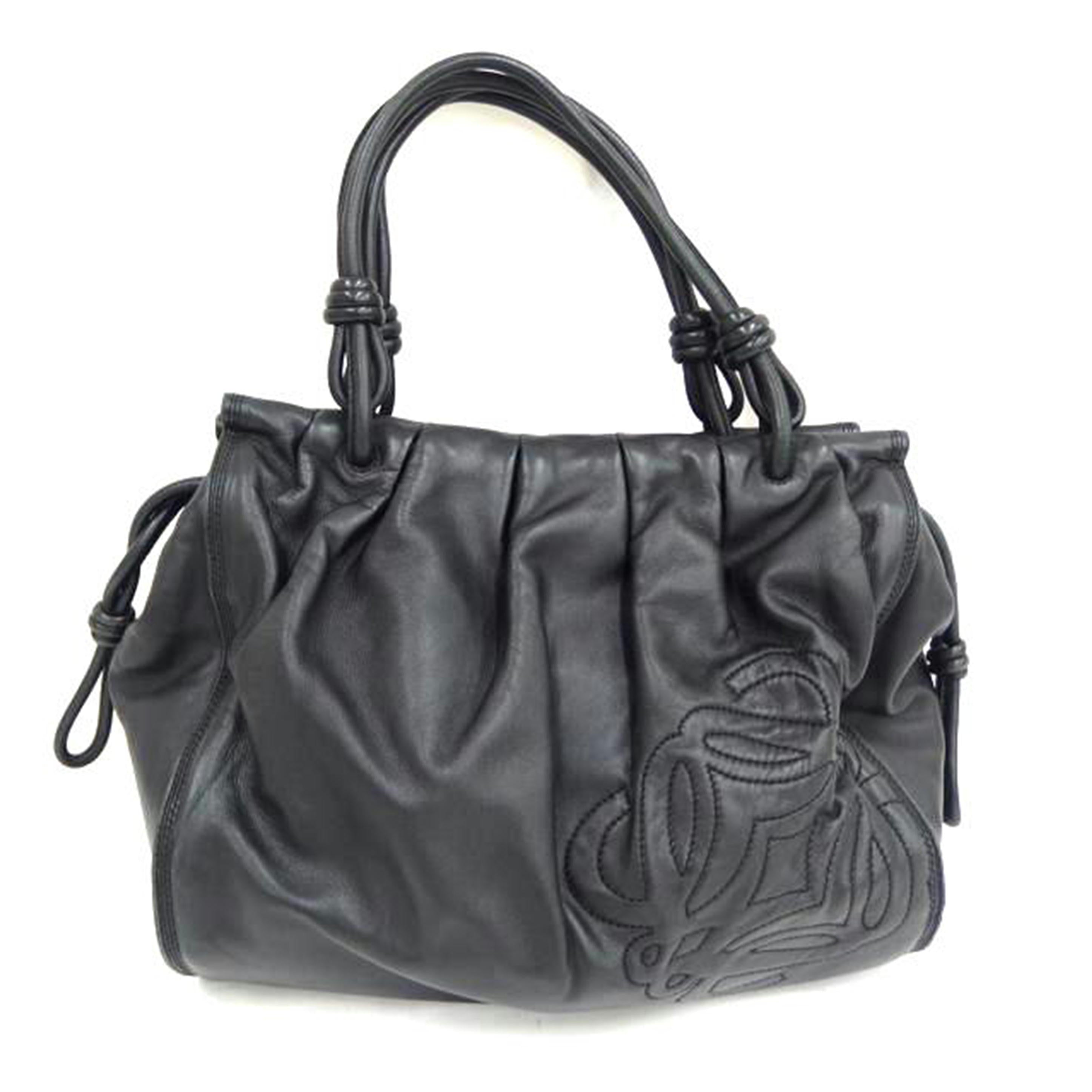 LOEWE ロエベ/LOEWE　ナッパアイレレザーバック／ブラック//Bランク/82