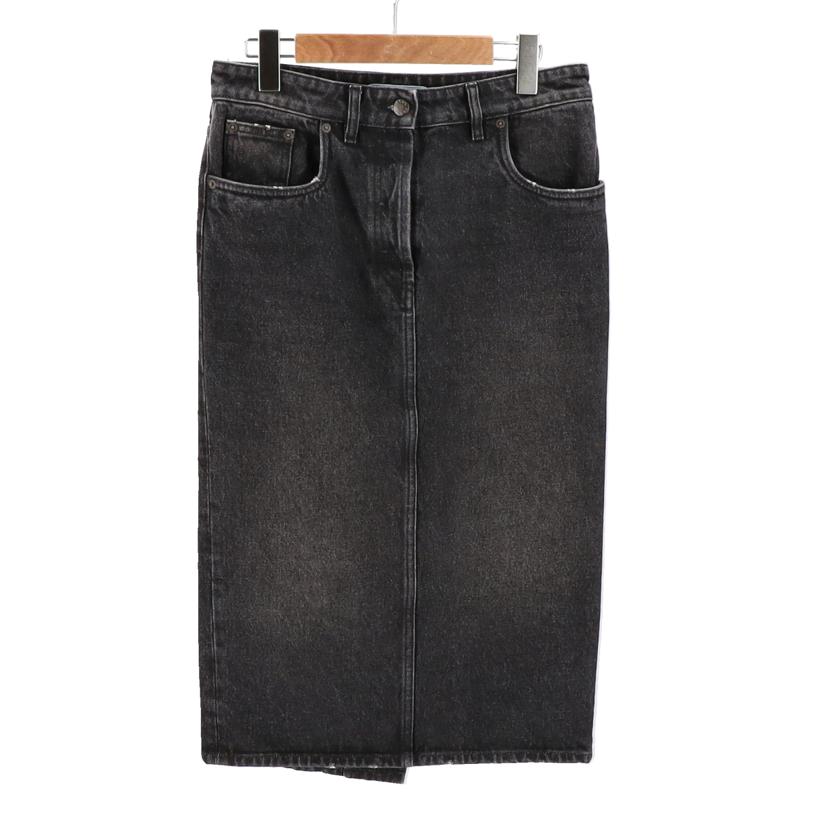 PRADA プラダ/ダメージ加工トライアングルロゴデニムスカート/GFD163 S222//ｻｲｽﾞ:38/Aランク/91