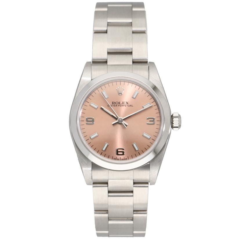 ROLEX ロレックス/オイスターパーペチュアル／ピンク／ボーイズ/77080//D05**********/Aランク/75