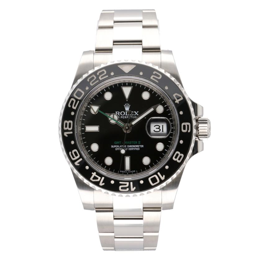 ROLEX ロレックス/GMTマスターⅡ／ブラック文字盤/116710LN//520***********/Aランク/75