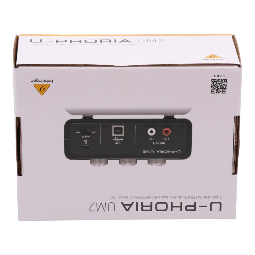 BEHRINGER ベリンガー/オーディオインターフェース/U-PHORIA UM2//240500727AVV/Sランク/24