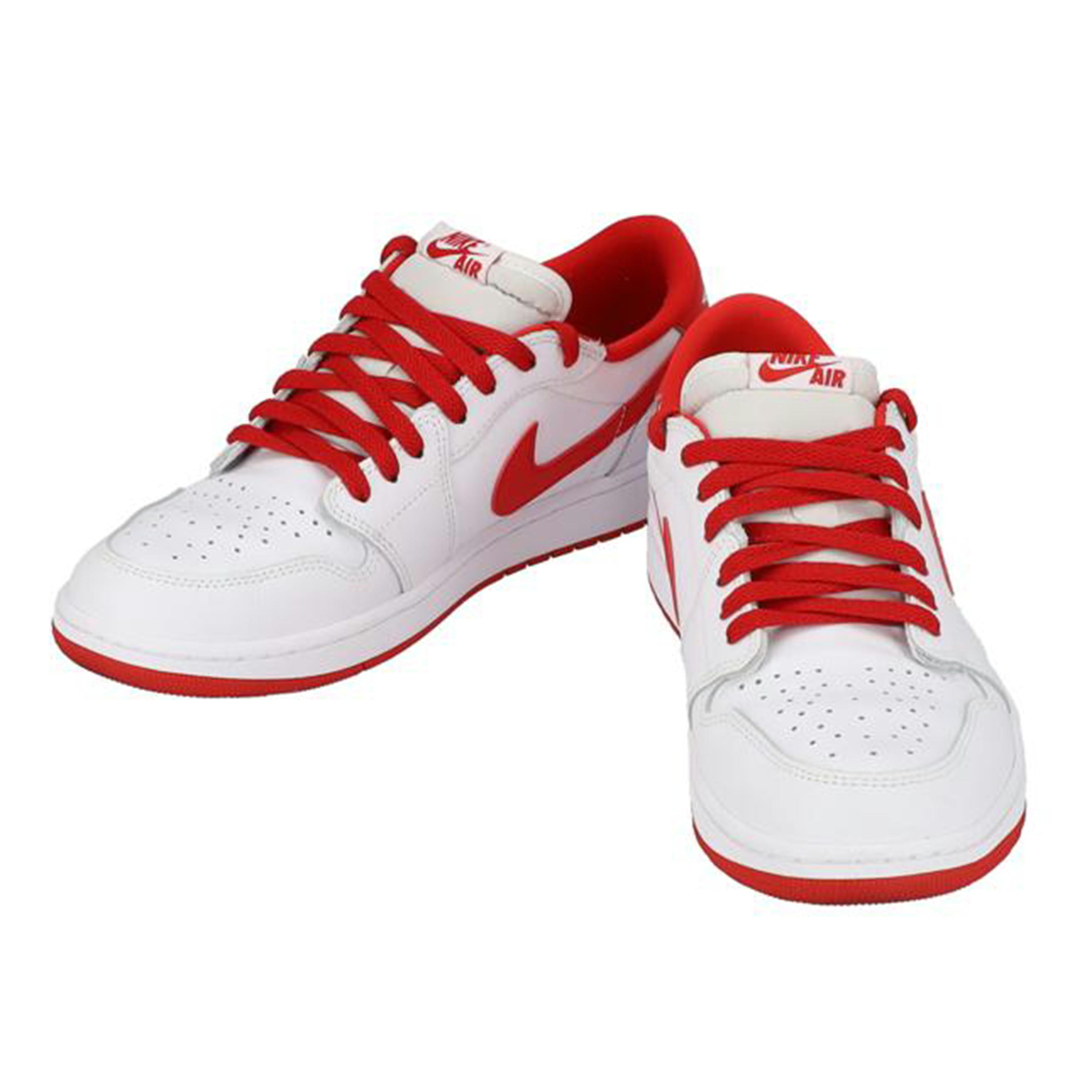 NIKE ナイキ/エアジョーダン1レトロ／ローカットスニーカー／ホワイト×レッド/CZ0790-161//ABランク/18