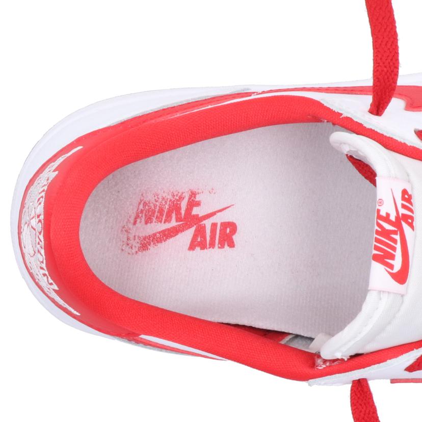 NIKE ナイキ/エアジョーダン1レトロ／ローカットスニーカー／ホワイト×レッド/CZ0790-161//ABランク/18