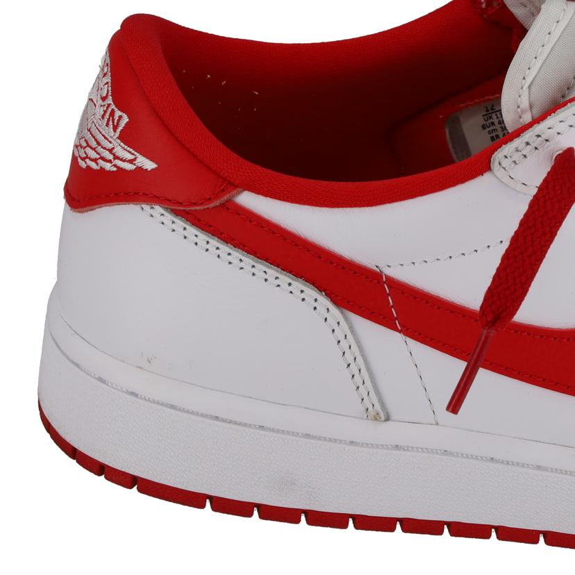NIKE ナイキ/エアジョーダン1レトロ／ローカットスニーカー／ホワイト×レッド/CZ0790-161//ABランク/18