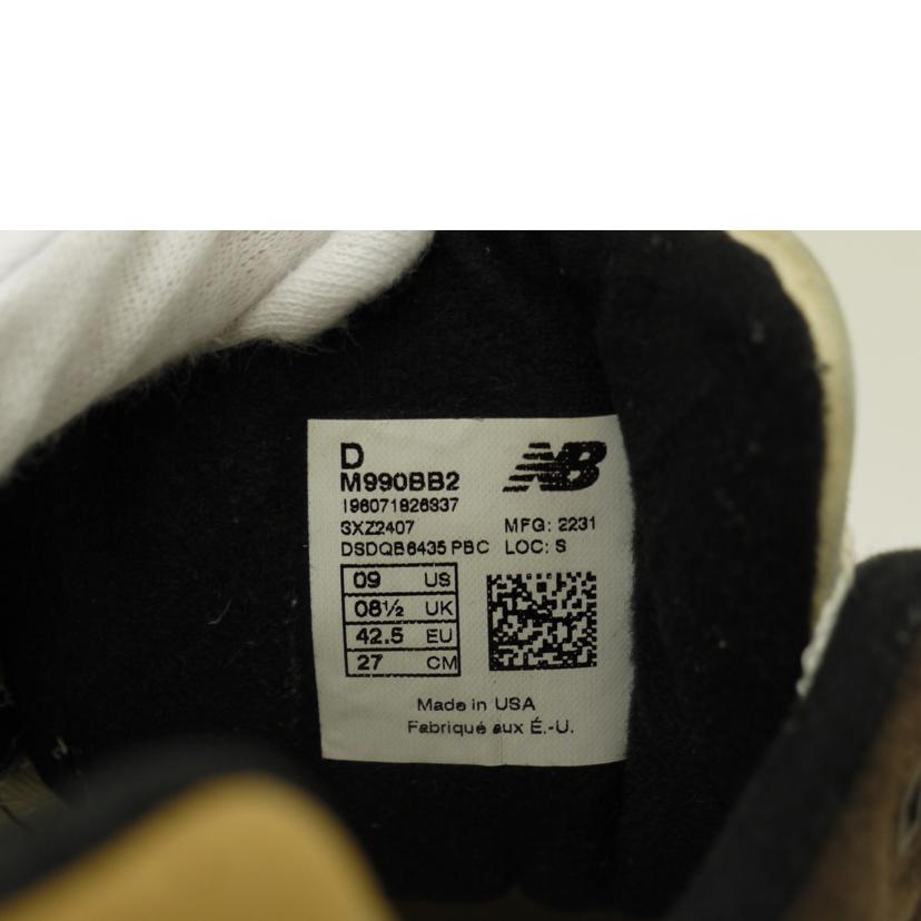 New　Balance ニューバランス/990made　in　USA/M990BB2//Bランク/69