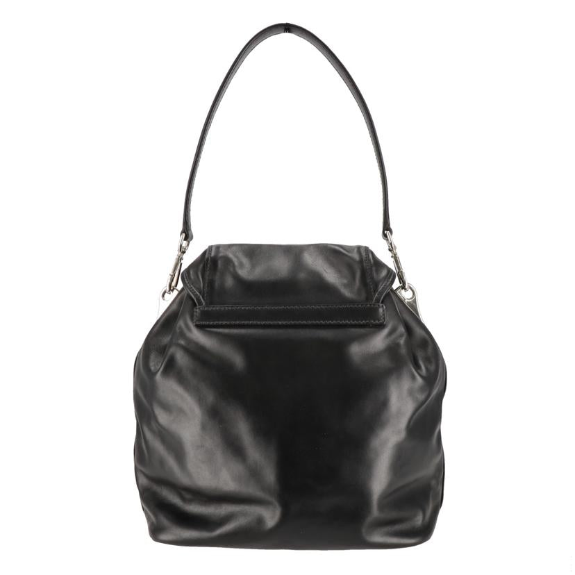 PRADA プラダ/PRADA／ソフトカーフレザーショルダー／ブラック/1BC005//25/Aランク/75