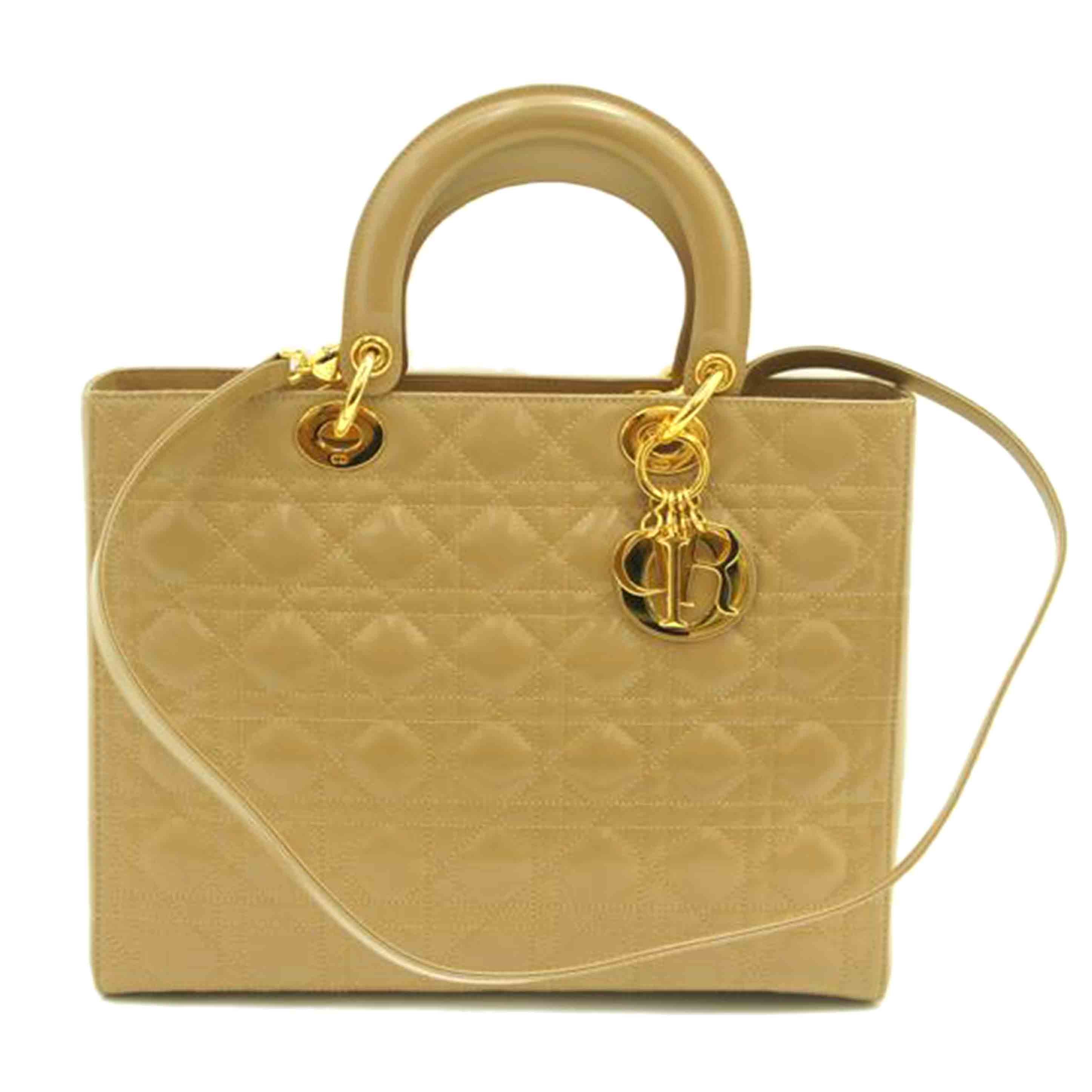 Dior ディオール/レディディオール　カナージュトート2WAY／ベージュ//Aランク/75