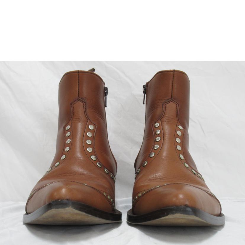 TRSKER＇S/メンズウエスタンスタッズブーツ／ミディアムブラウン/14309//ABランク/63