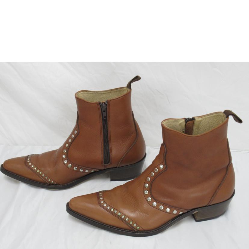 TRSKER＇S/メンズウエスタンスタッズブーツ／ミディアムブラウン/14309//ABランク/63