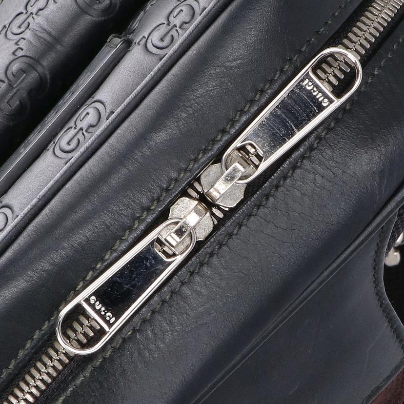 GUCCI グッチ/グッチシマレザーボディバッグ／ネイビー/450970//493***/ABランク/75