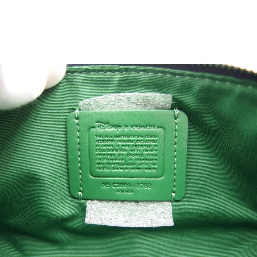 COACH コーチ/ディズニーコラボ／レザーポーチ/C2081-3782//ABランク/04