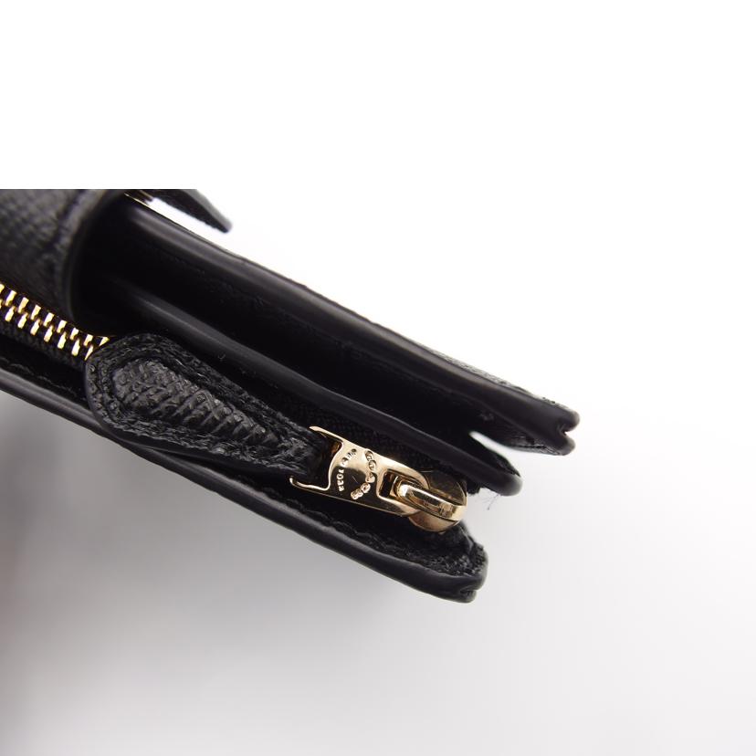 COACH コーチ/二つ折り財布／ブラック/6390//Bランク/04