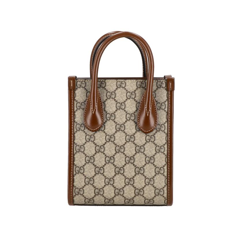 GUCCI グッチ/GGスプリーム　インターロッキングG　ミニトートバッグ/671623//525***/Aランク/09