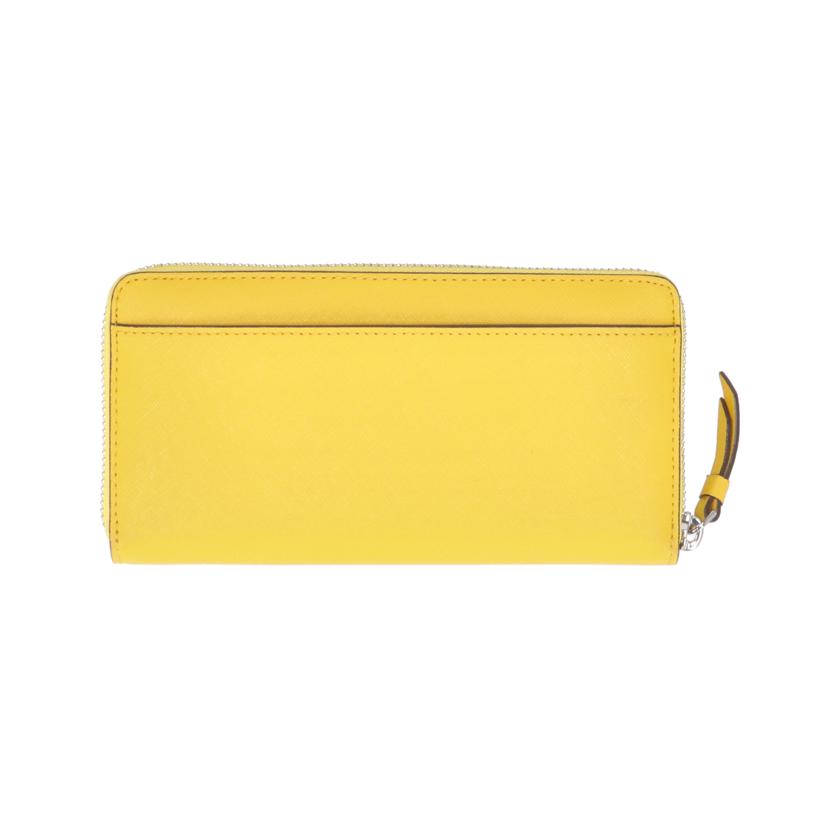 kate　spade ケイトスペード/ラウンドファスナー長財布／イエロー/WLRU5888//Aランク/18