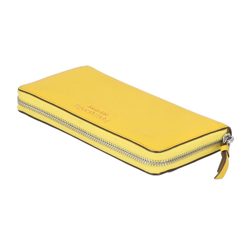 kate　spade ケイトスペード/ラウンドファスナー長財布／イエロー/WLRU5888//Aランク/18
