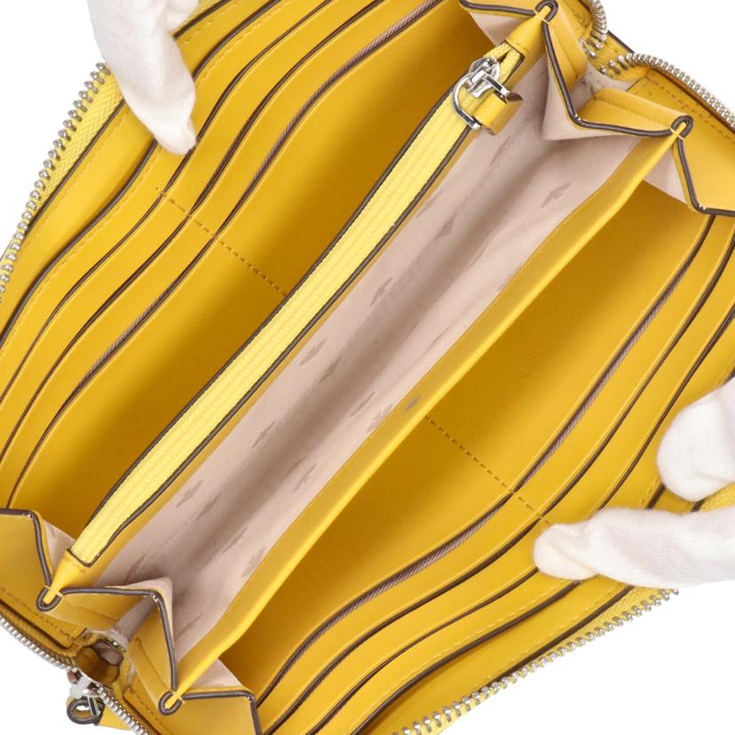 kate　spade ケイトスペード/ラウンドファスナー長財布／イエロー/WLRU5888//Aランク/18