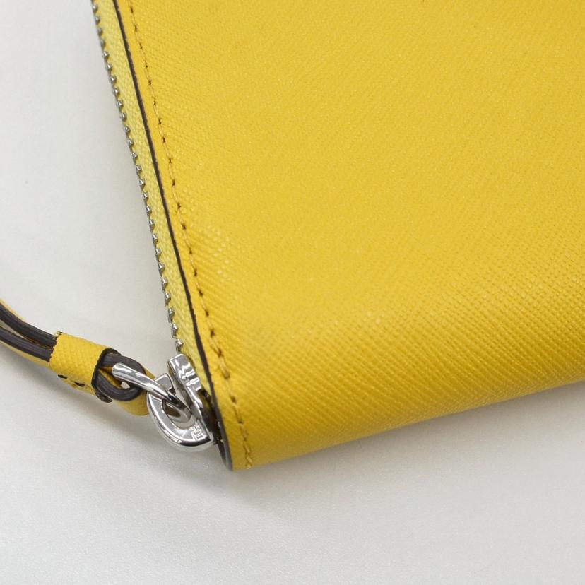 kate　spade ケイトスペード/ラウンドファスナー長財布／イエロー/WLRU5888//Aランク/18