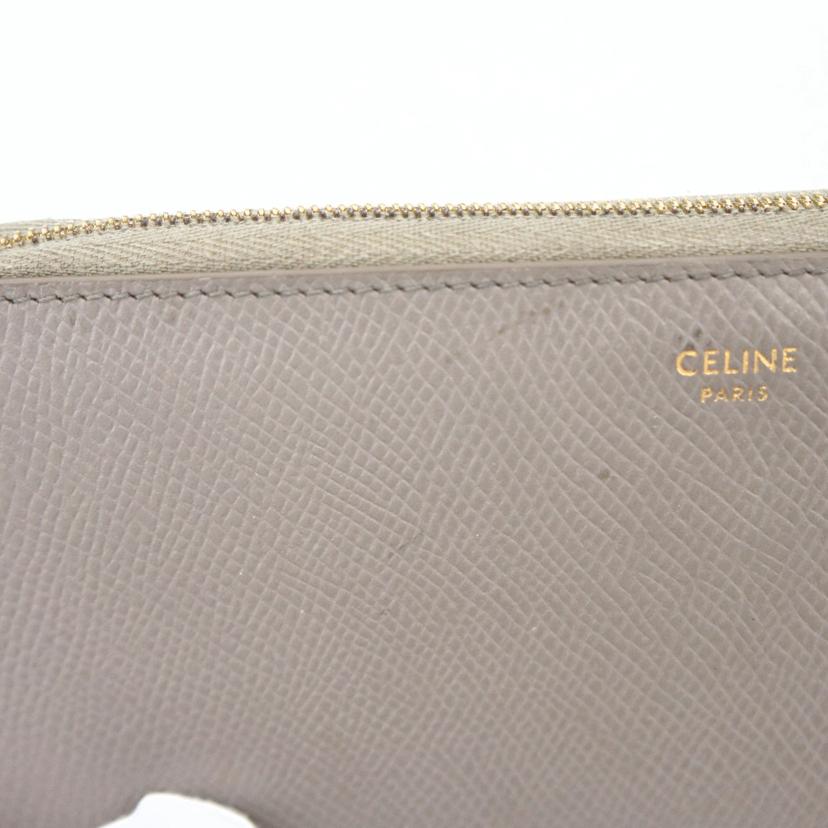 CELINE セリーヌ/ラージジップウォレット／グレージュ//W-A******/ABランク/18