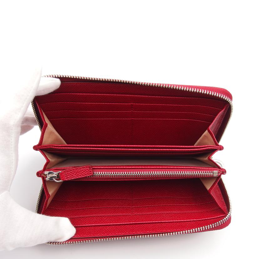BVLGARI ブルガリ/ラウンドファスナー長財布／ルビレッド/37340//Aランク/88