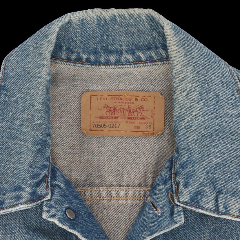 90＇s／USA製／70505／トラッカージャケット／デニムジャケット／ボタン裏715サイズ38 LEVI'S/リーバイスGジャン//ABランク/82