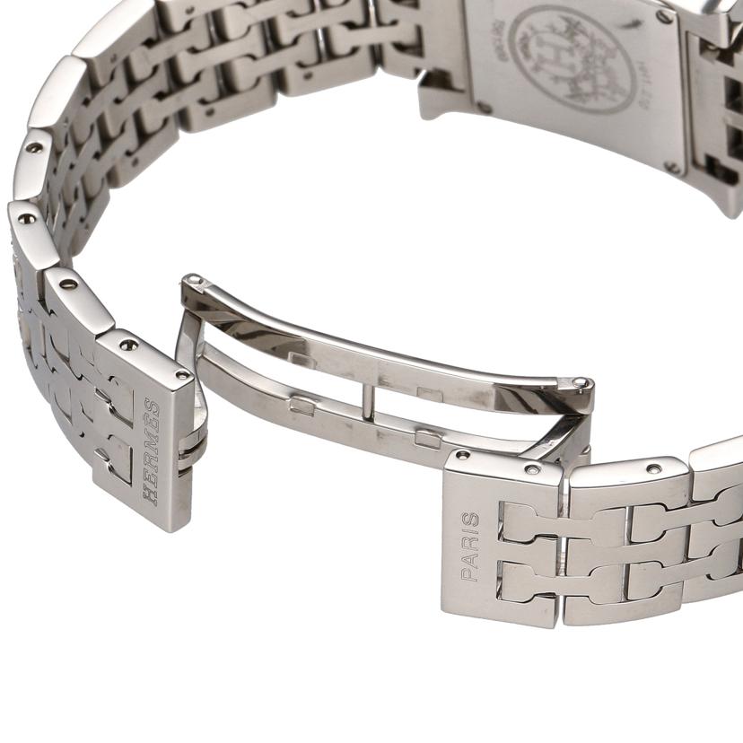 HERMES エルメス/Hウォッチ／クォーツ／アフターダイヤベゼル/HH1.210//156****/Aランク/76