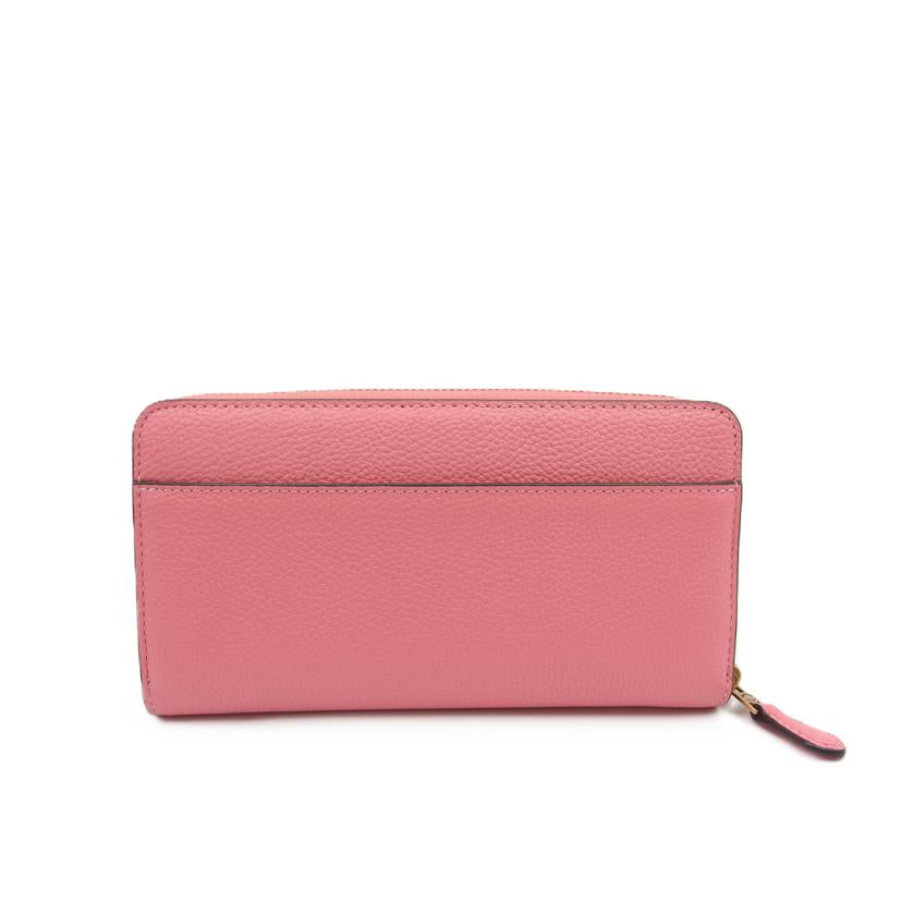 COACH コーチ/アコーディオンジップウォレット／レザー／ピンク/CC489//L22**/ABランク/04