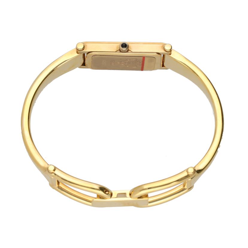 GUCCI グッチ/スクエアバングルウォッチ・ゴールド／クオーツ/1500L//043****/Aランク/06