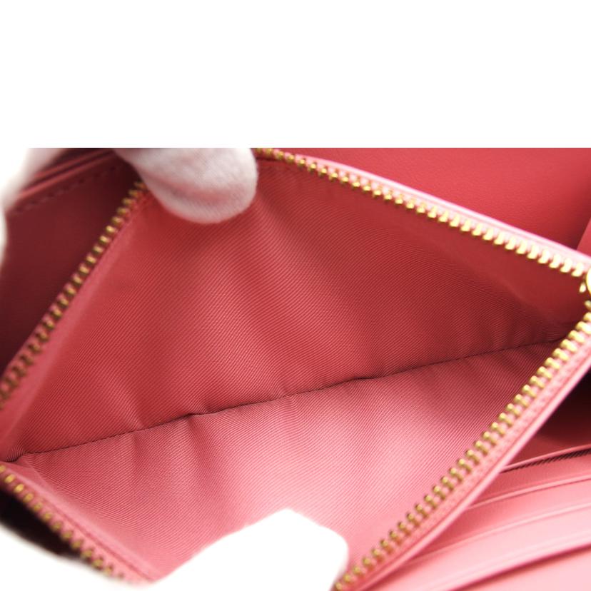 COACH コーチ/アコーディオンジップウォレット／レザー／ピンク/CC489//L22**/ABランク/04