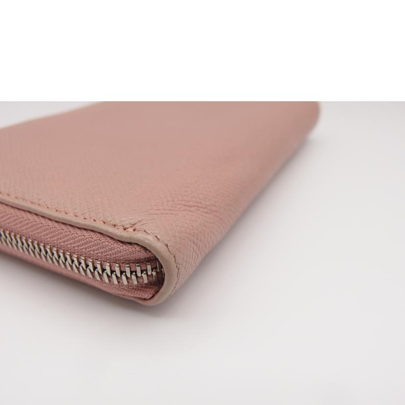 BVLGARI ブルガリ/ラウンドファスナー長財布／ピンクベージュ/36935//Bランク/04
