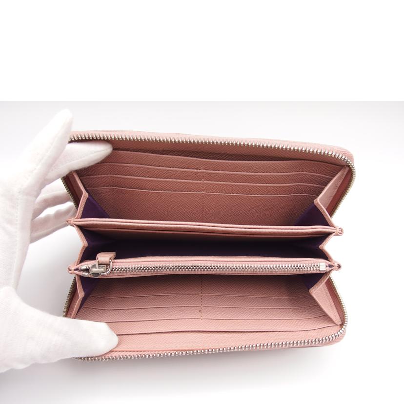 BVLGARI ブルガリ/ラウンドファスナー長財布／ピンクベージュ/36935//Bランク/04