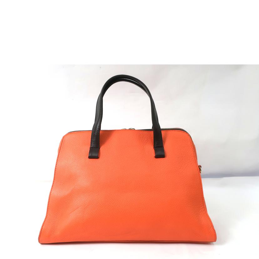 FURLA フルラ/2WAYレザーバッグ　オレンジ　ダークブラウン//ABランク/65