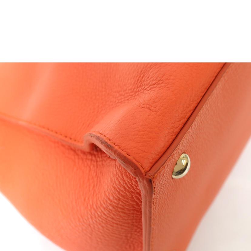 FURLA フルラ/2WAYレザーバッグ　オレンジ　ダークブラウン//ABランク/65