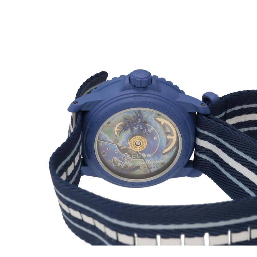 BLANCPAIN／swatch ブランパン×スウォッチ/スクーバ・フィフティファゾムス／ATLANTIC　OCEAN/SO35A100//Aランク/20